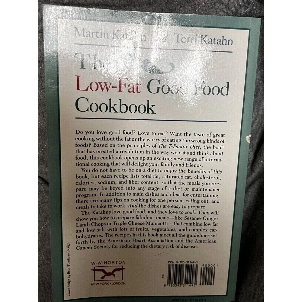 *B3G1 The Low-Fat Good Food Cookbook‎ For a Lifetime of Fabulous Cook Book BHBb